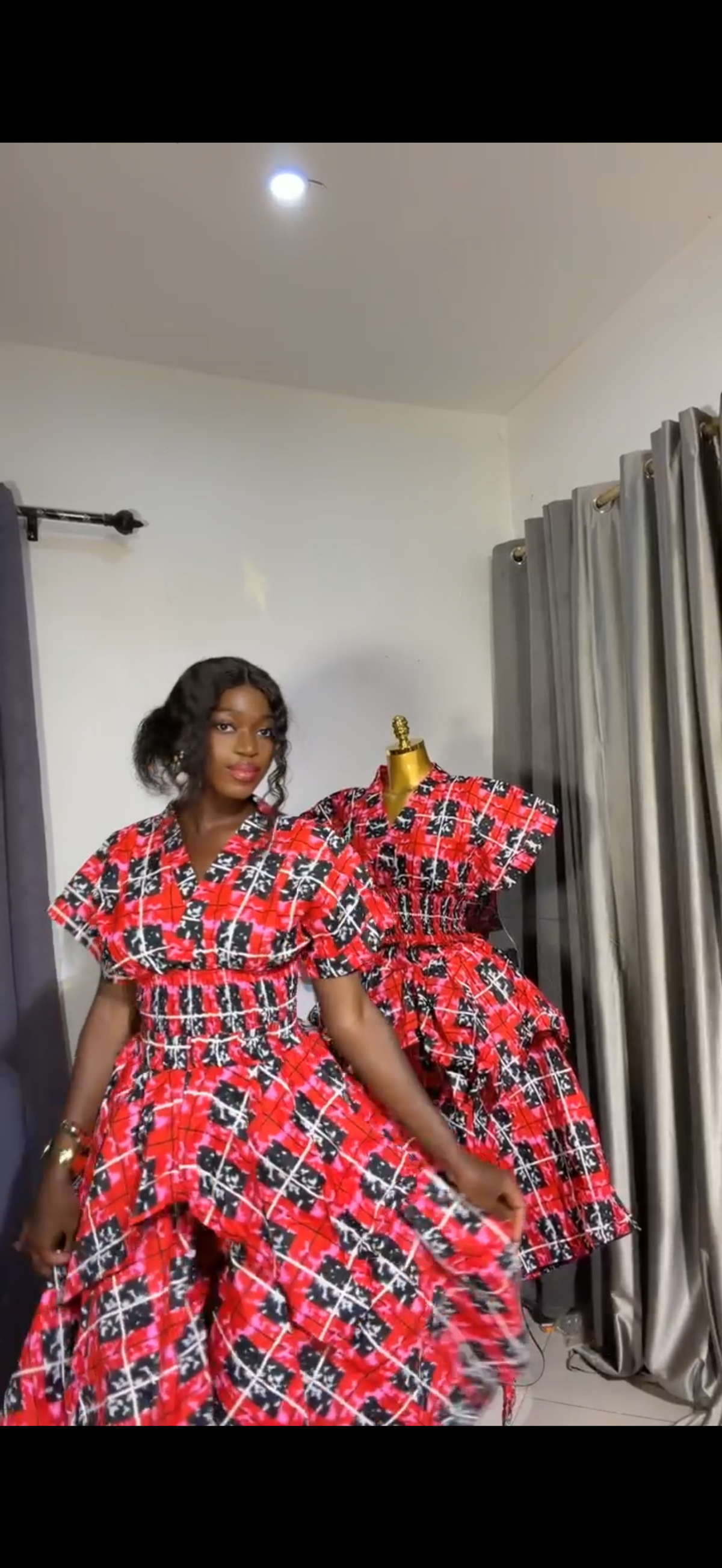 Ankara 2pcs. Handkerchief skirt