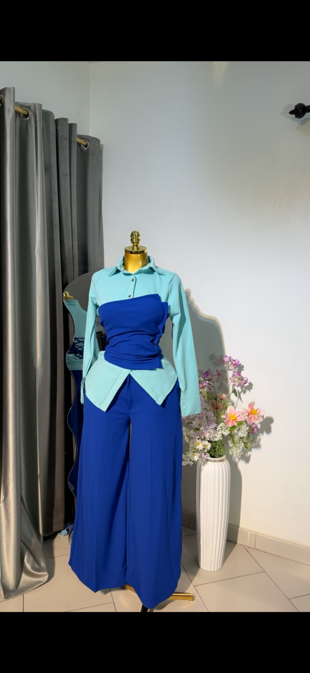 3 pieces set. ( blue)