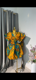 Ankara buble skirt & top