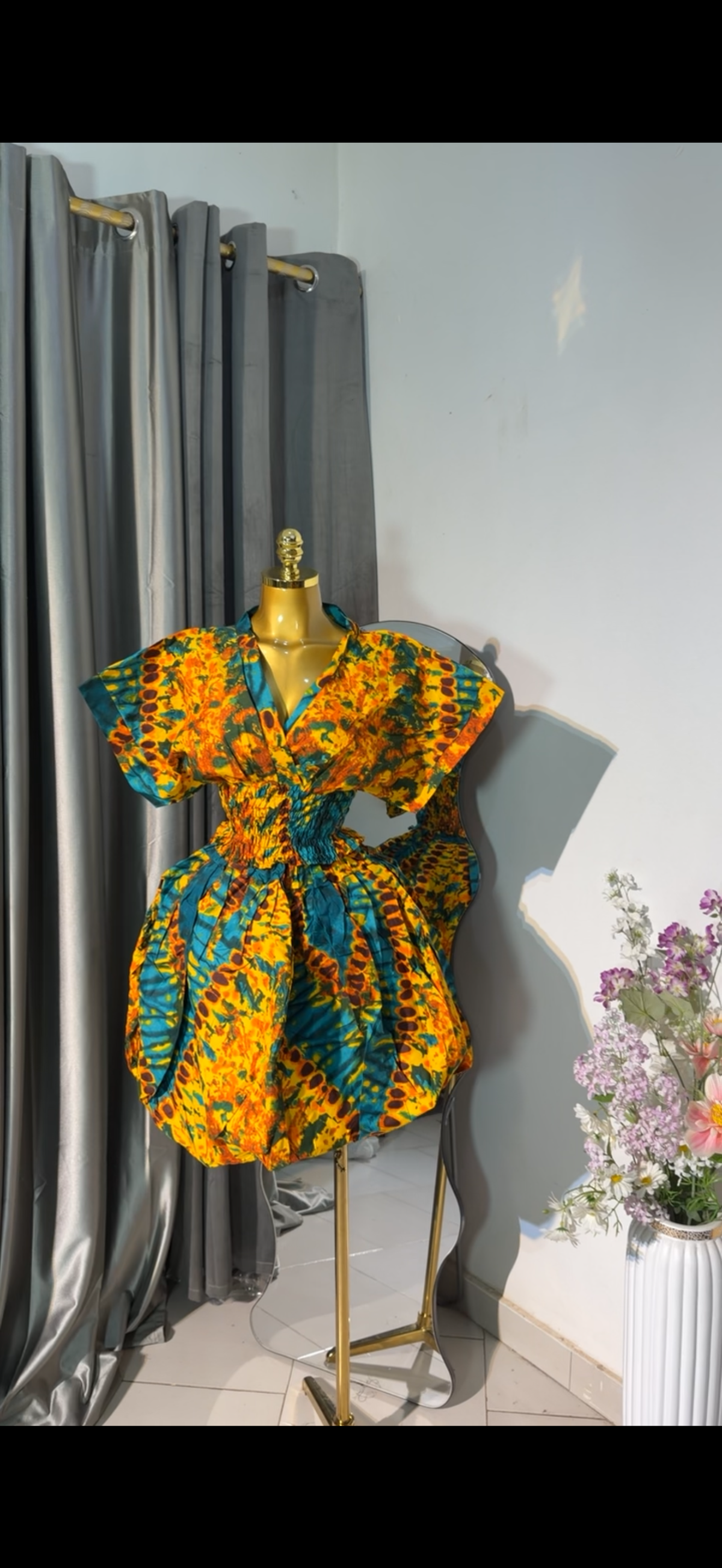 Ankara buble skirt & top