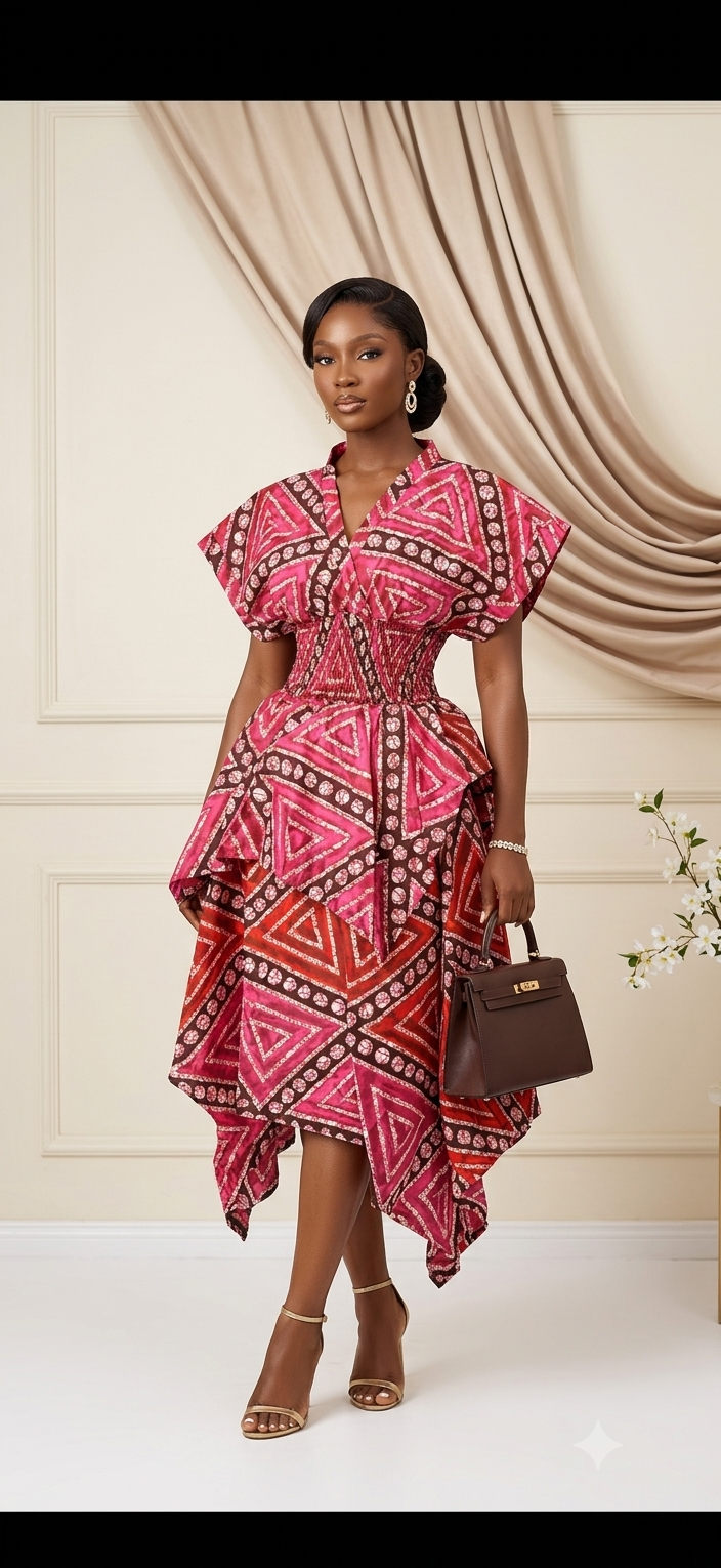 Ankara 2pcs. Handkerchief skirt