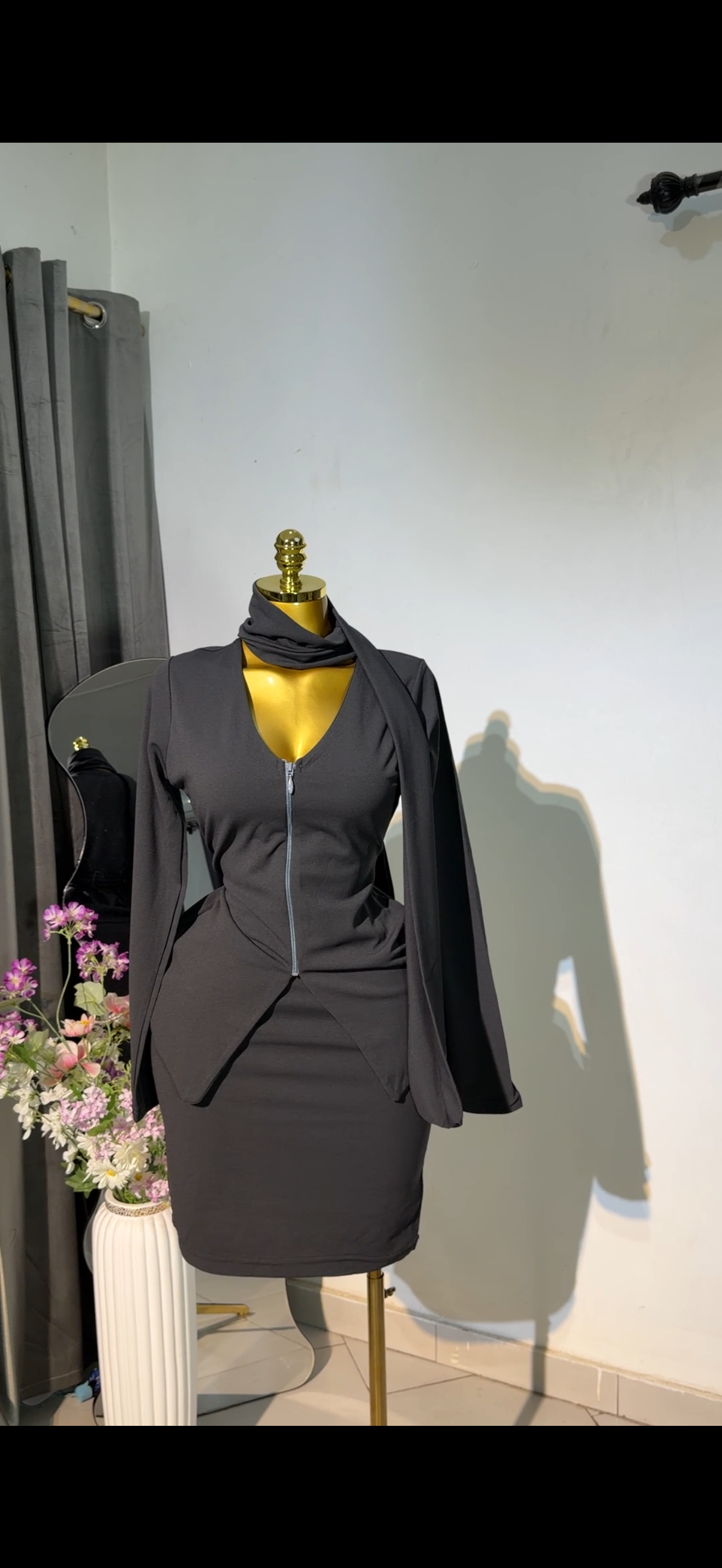 3 pcs set. Top & skirt