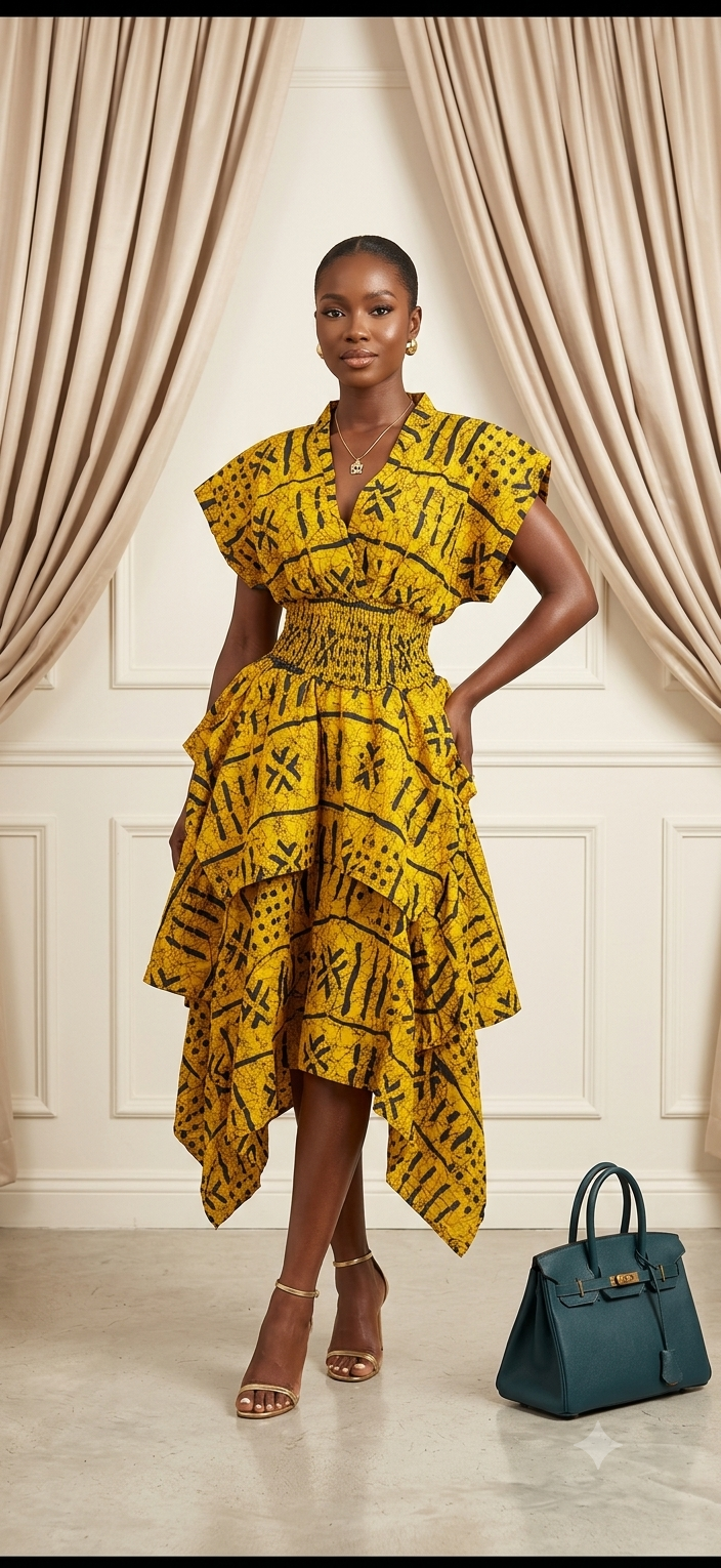 Ankara 2 pcs. Handkerchief skirt