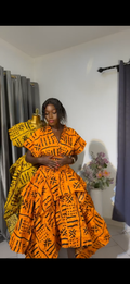 Ankara 2pcs. Handkerchief skirt