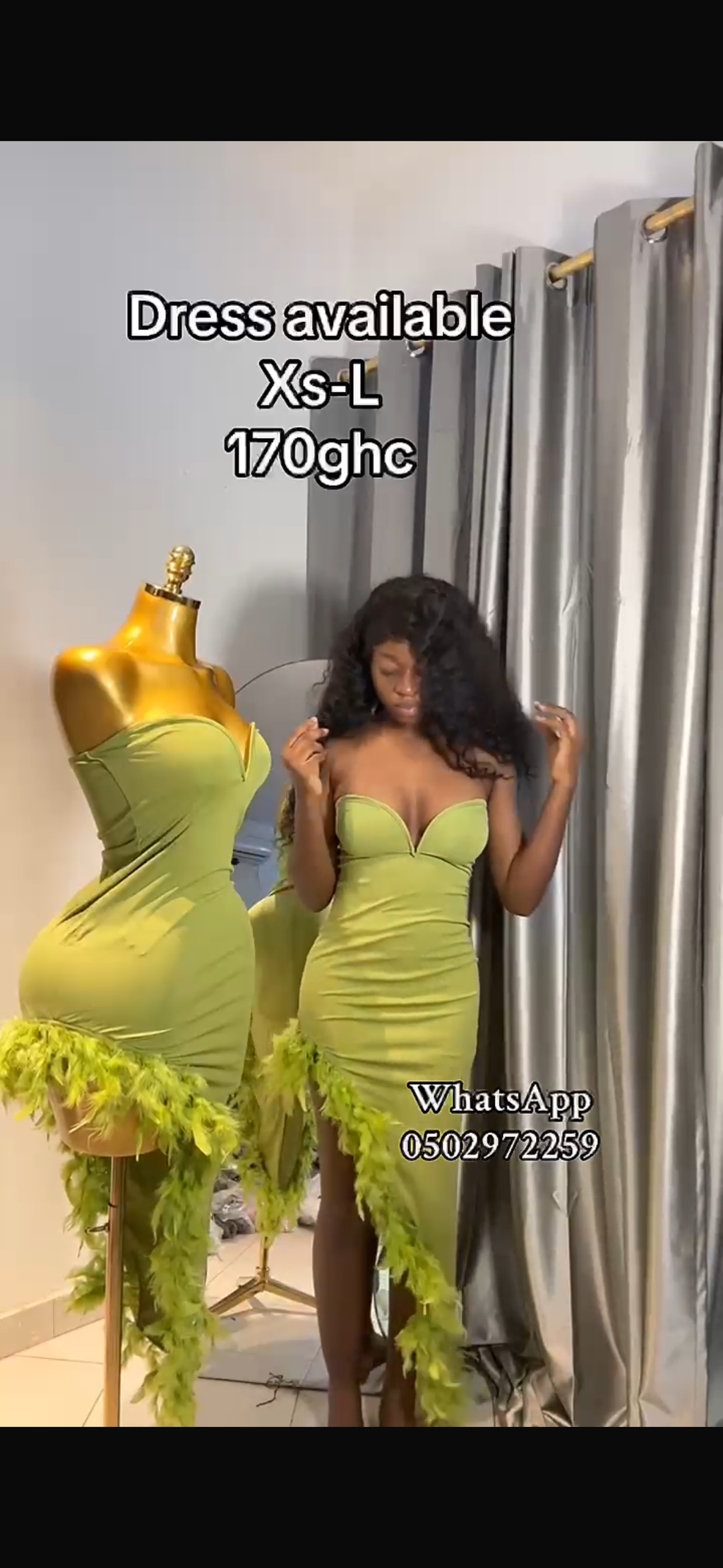 Lemon green dress
