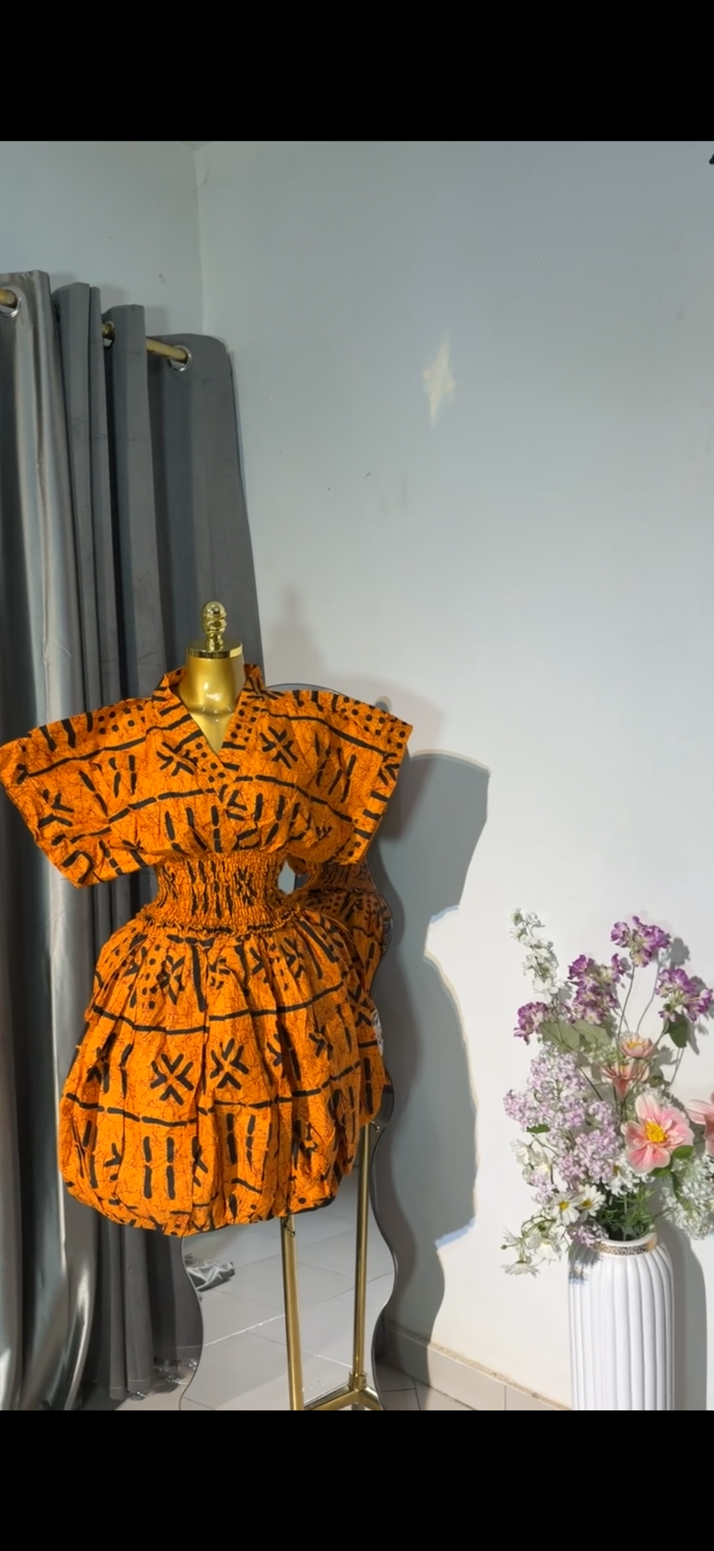 Ankara buble skirt & top