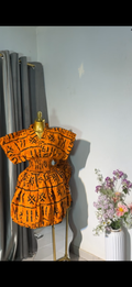 Ankara buble skirt & top