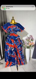 Ankara 2pcs. Two sided pocket skirt