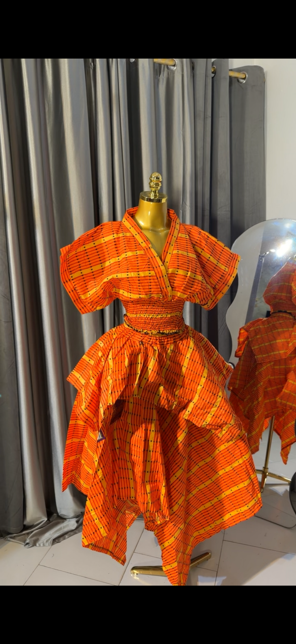 Ankara 2pcs. Handkerchief skirt