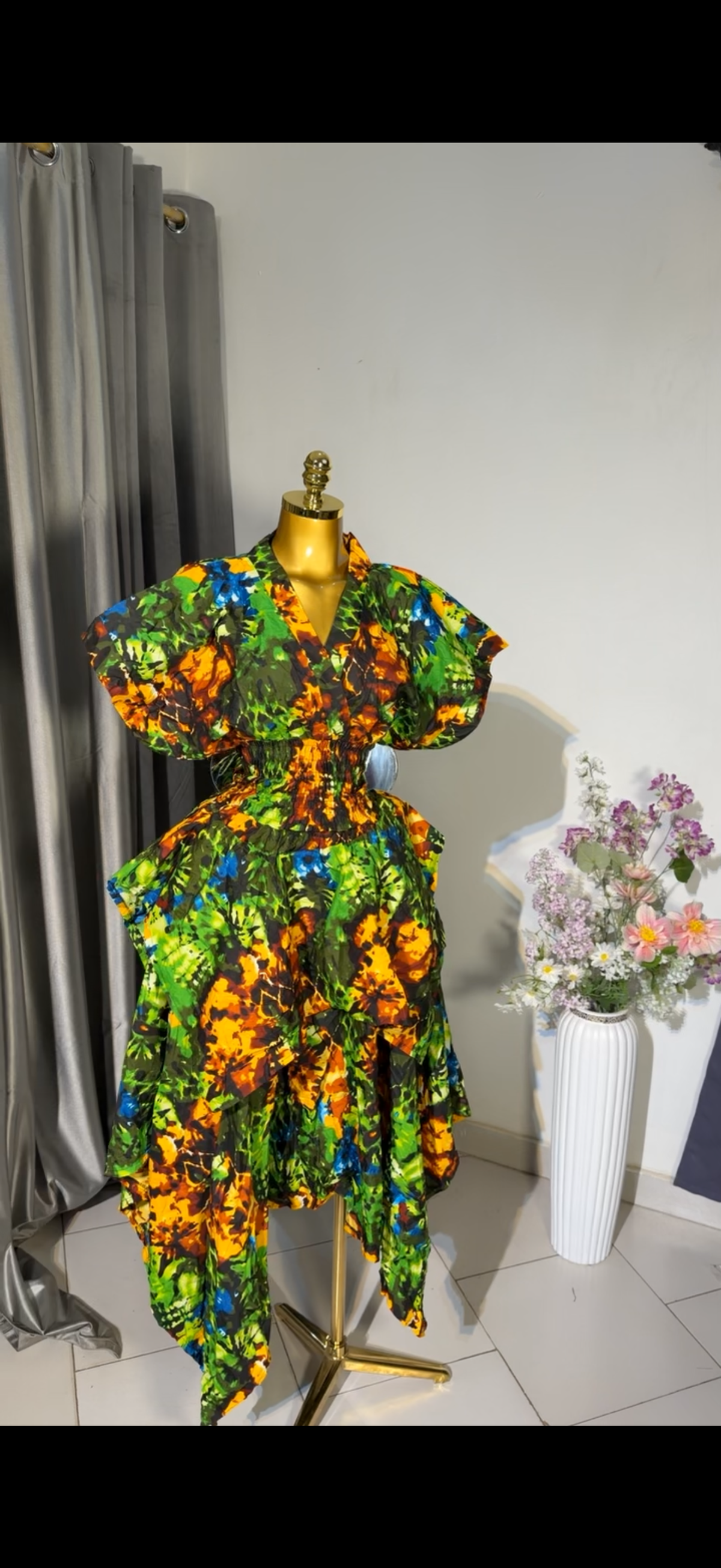 Ankara 2pcs. Handkerchief skirt