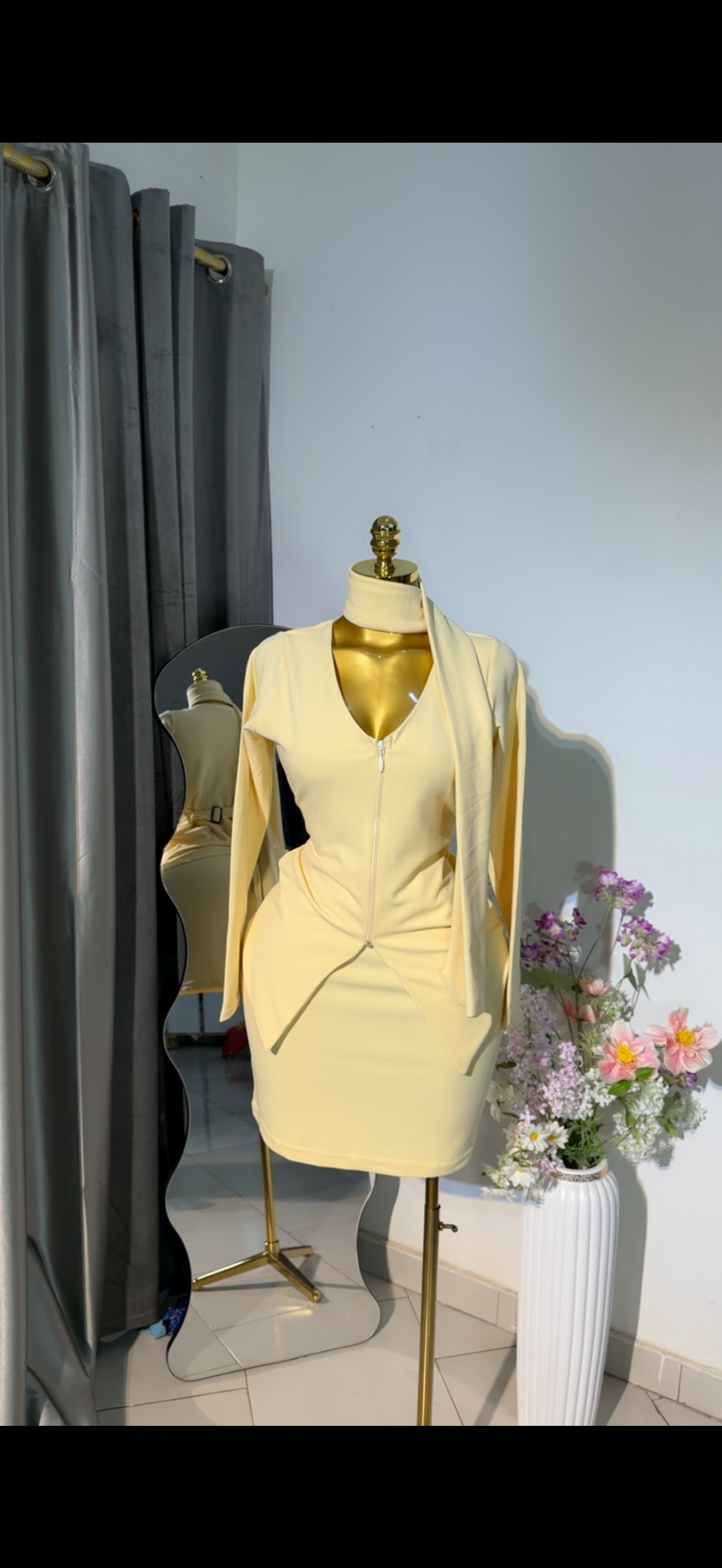 3 pcs set. Top & skirt