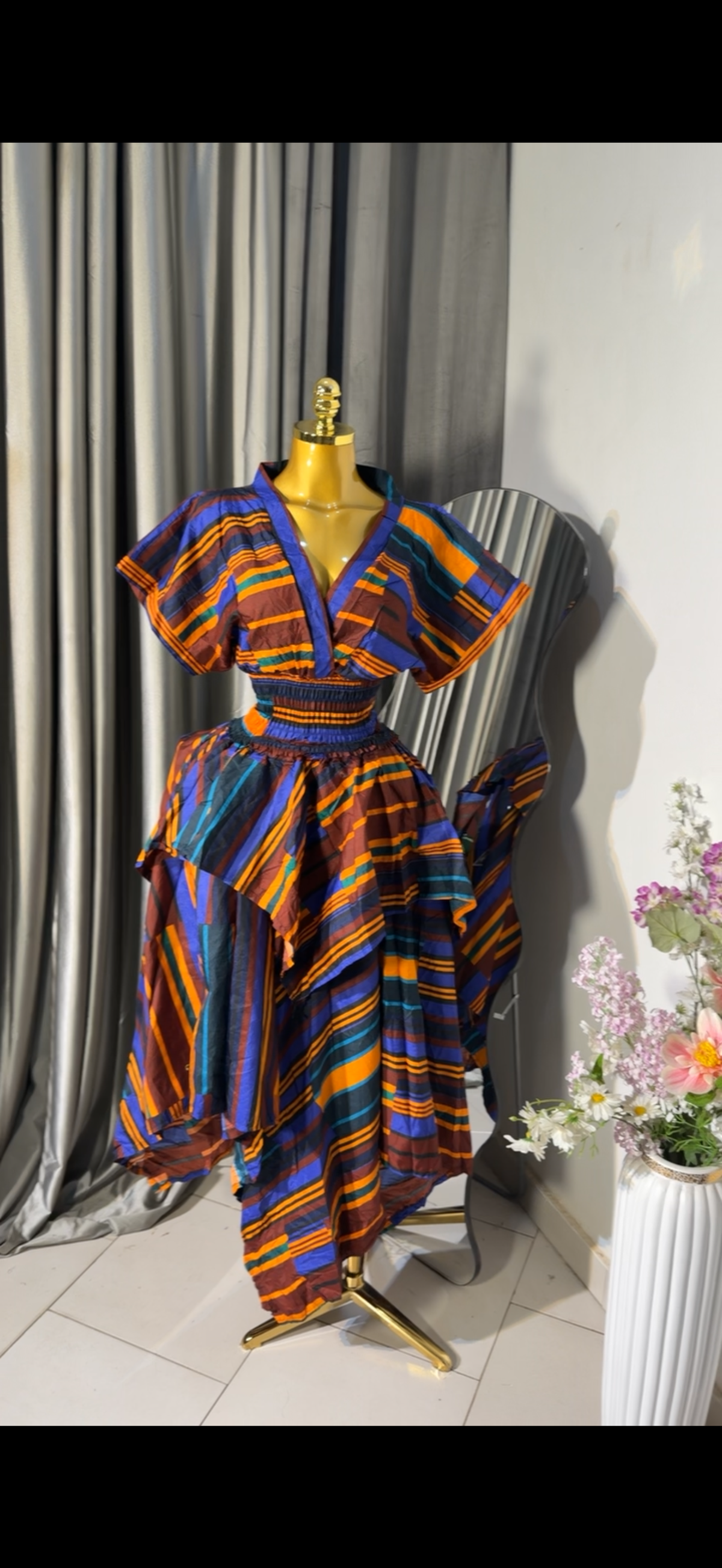 Ankara 2pcs. Handkerchief skirt
