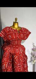 Ankara 2pcs. Two sided pocket skirt
