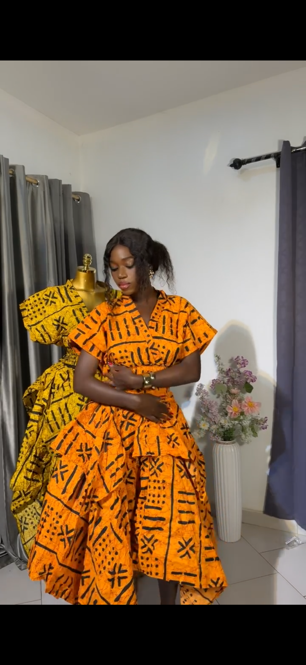 Ankara 2pcs. Handkerchief skirt