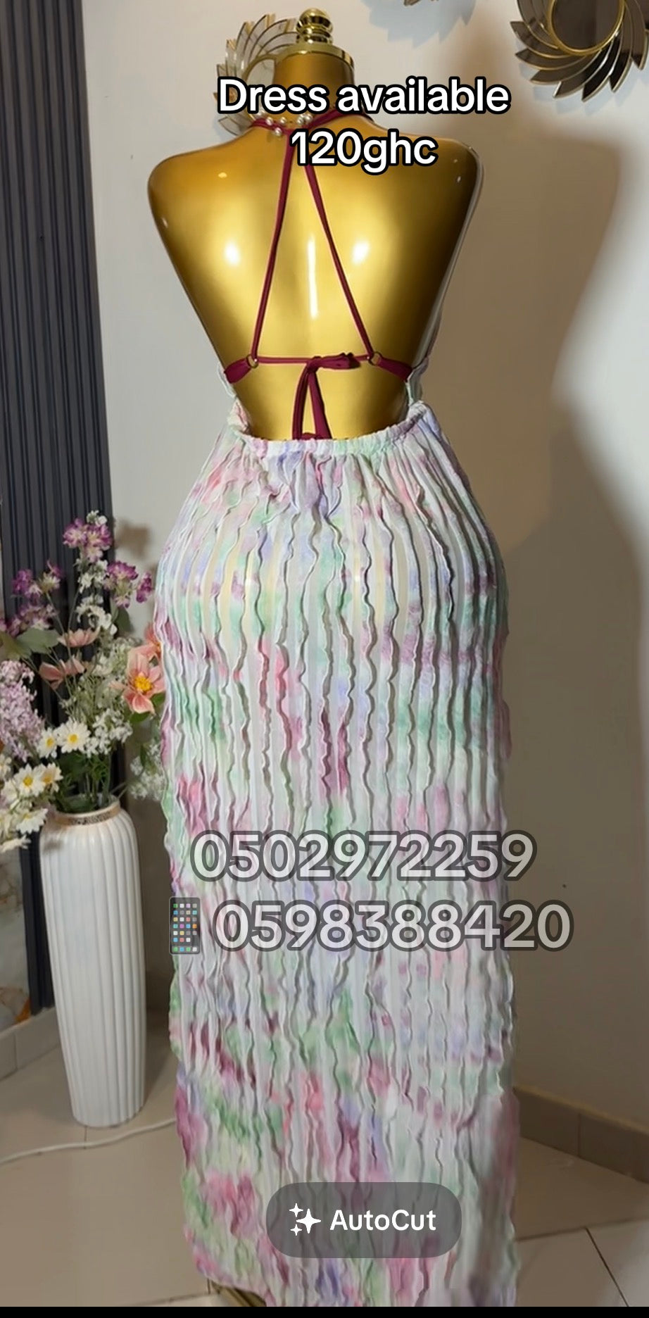 Backless dress