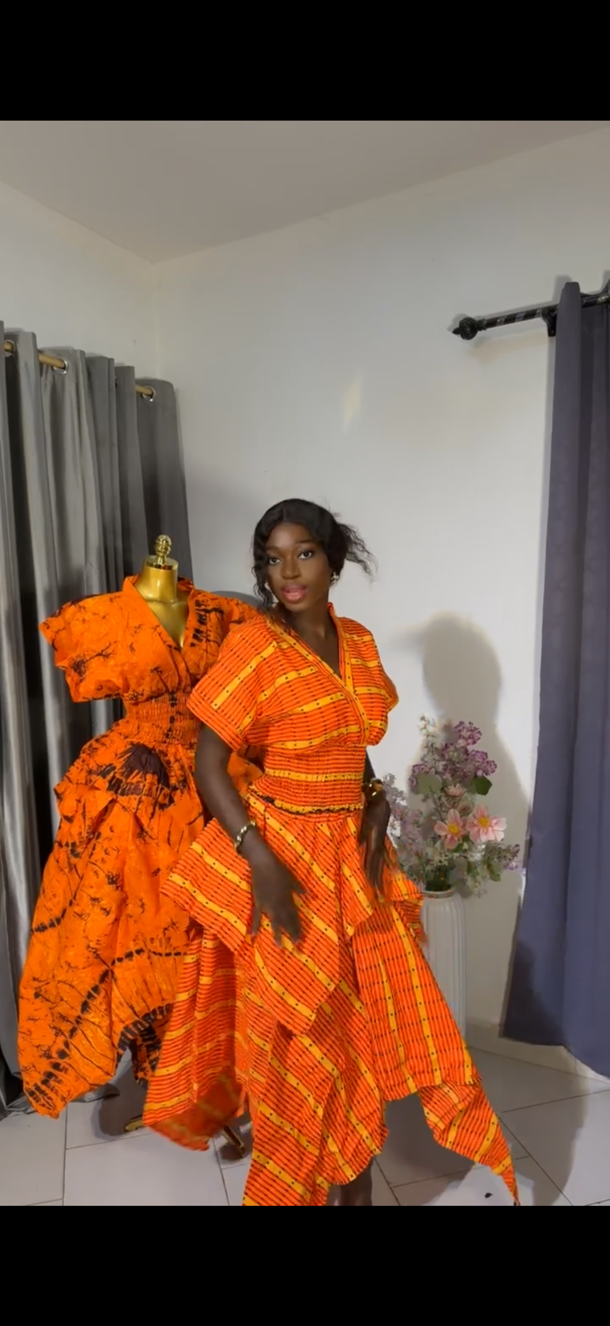 Ankara 2pcs. Handkerchief skirt