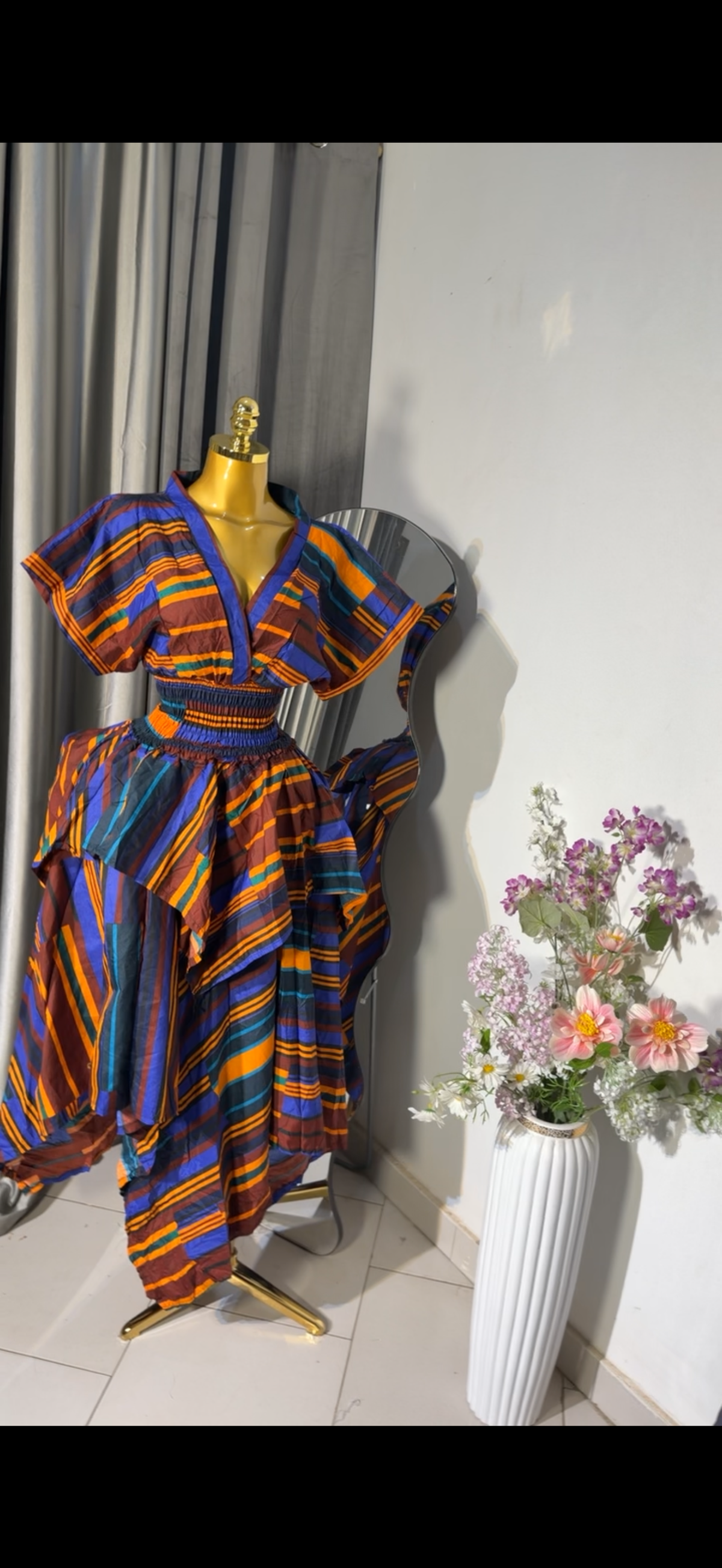 Ankara 2pcs. Handkerchief skirt