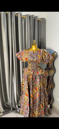 Ankara 2pcs. Two sided pocket skirt
