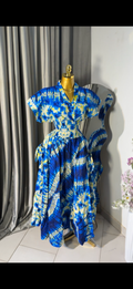 Ankara 2pcs. Two sided pocket skirt