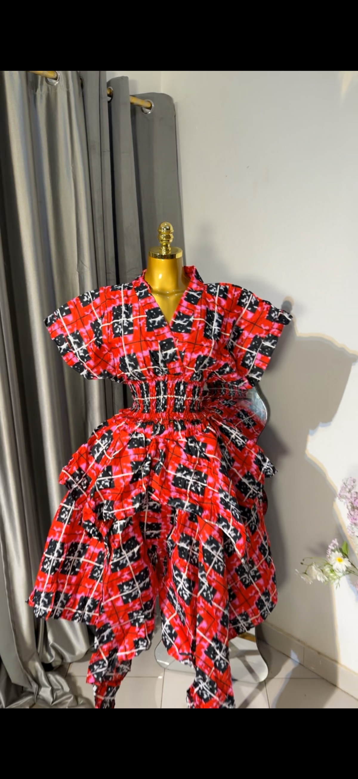 Ankara 2pcs. Handkerchief skirt
