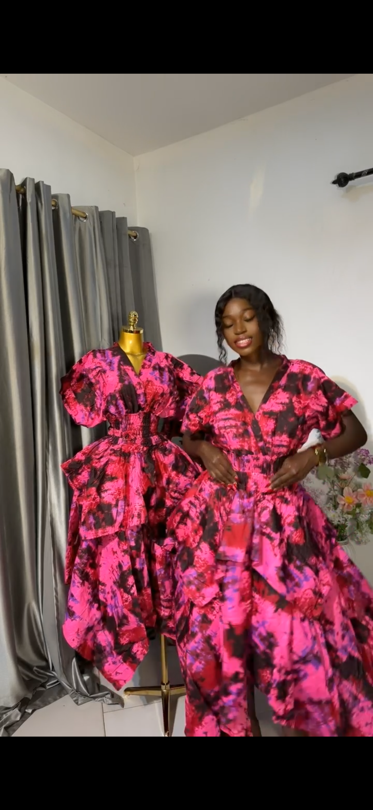 Ankara 2pcs. Handkerchief skirt