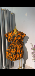 Ankara buble skirt & top