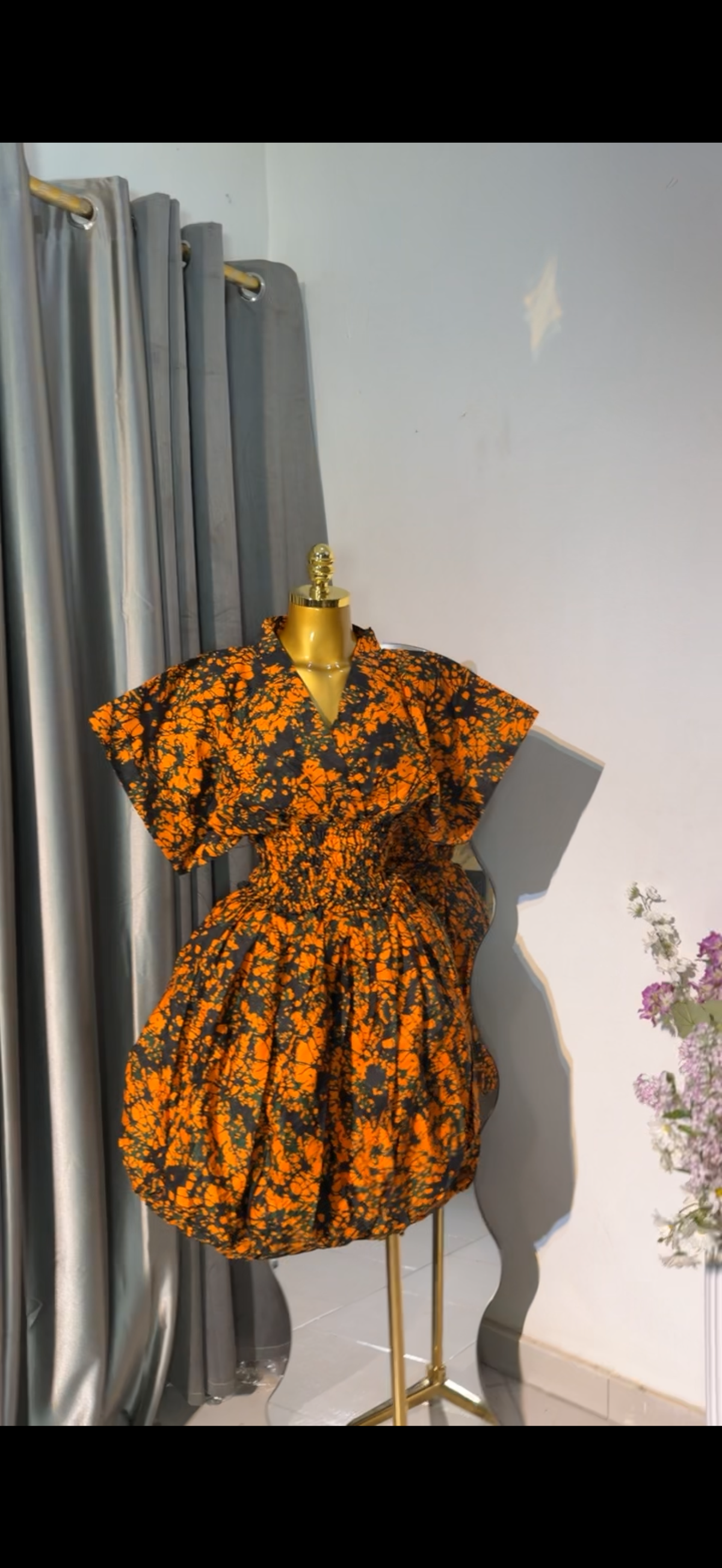 Ankara buble skirt & top