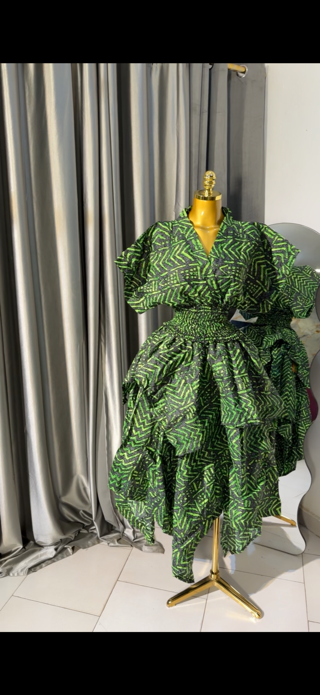 Ankara 2pcs. Handkerchief skirt