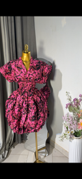 Ankara buble skirt and top