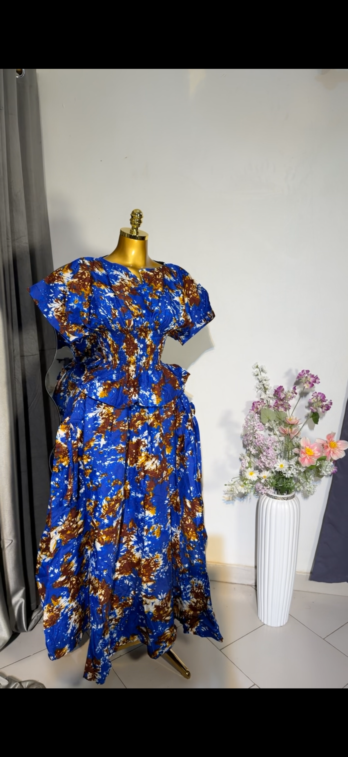 Ankara 2pcs. Two sided pocket skirt