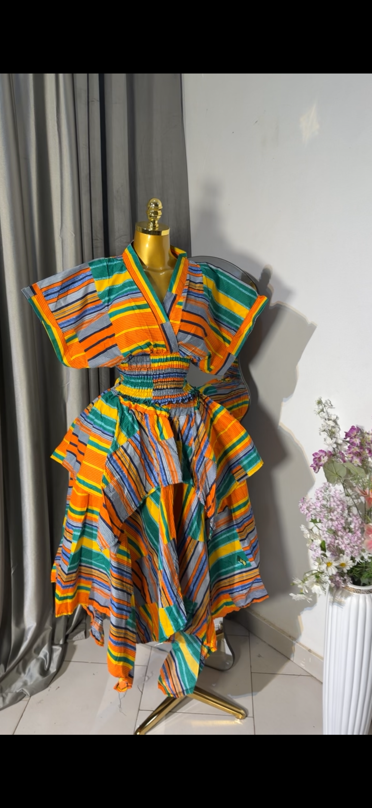 Ankara 2pcs. Handkerchief skirt