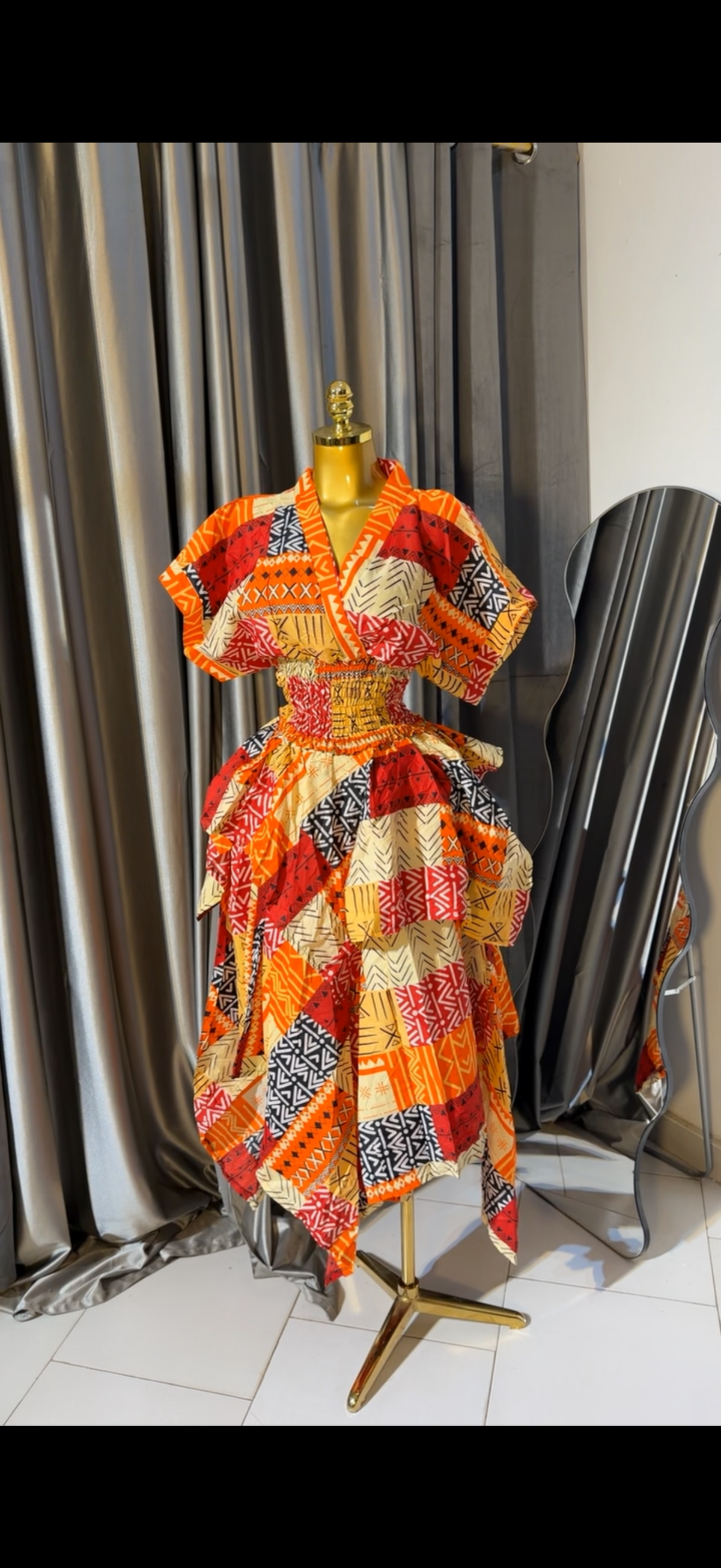 Ankara 2pcs. Handkerchief skirt