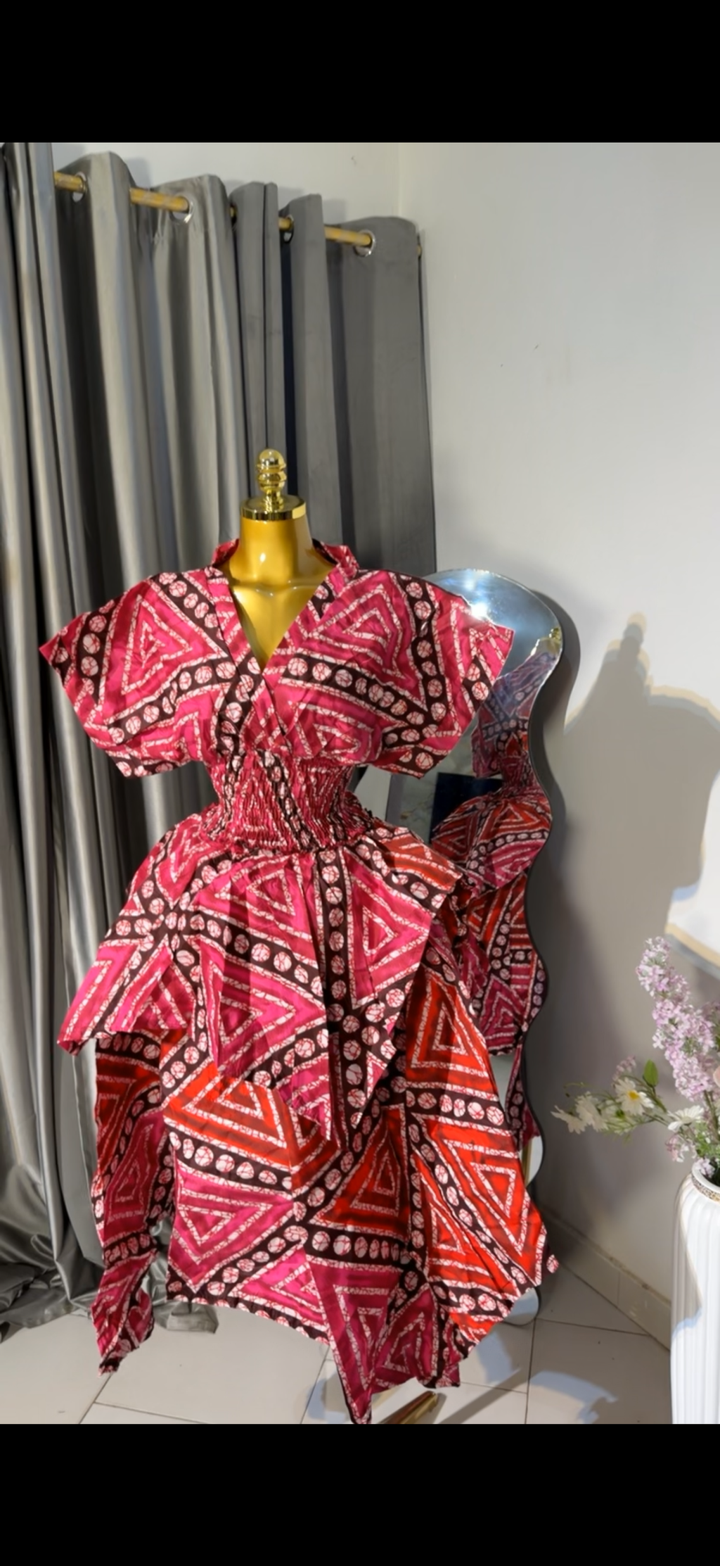 Ankara 2pcs. Handkerchief skirt
