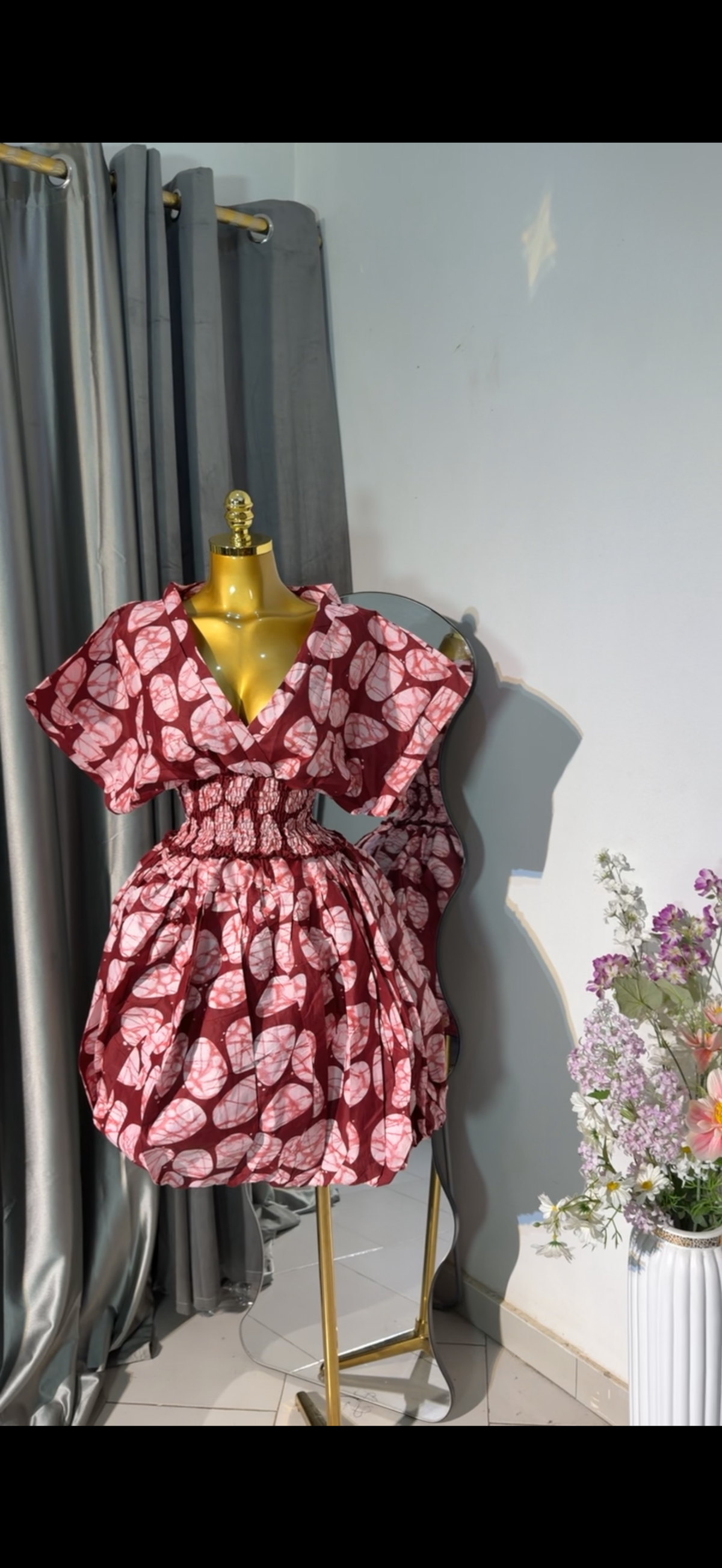 Ankara buble skirt & top