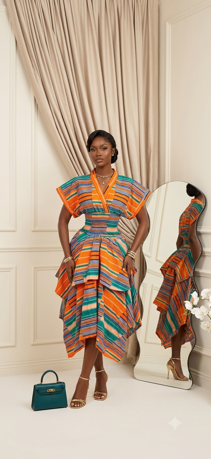 Ankara 2pcs. Handkerchief skirt