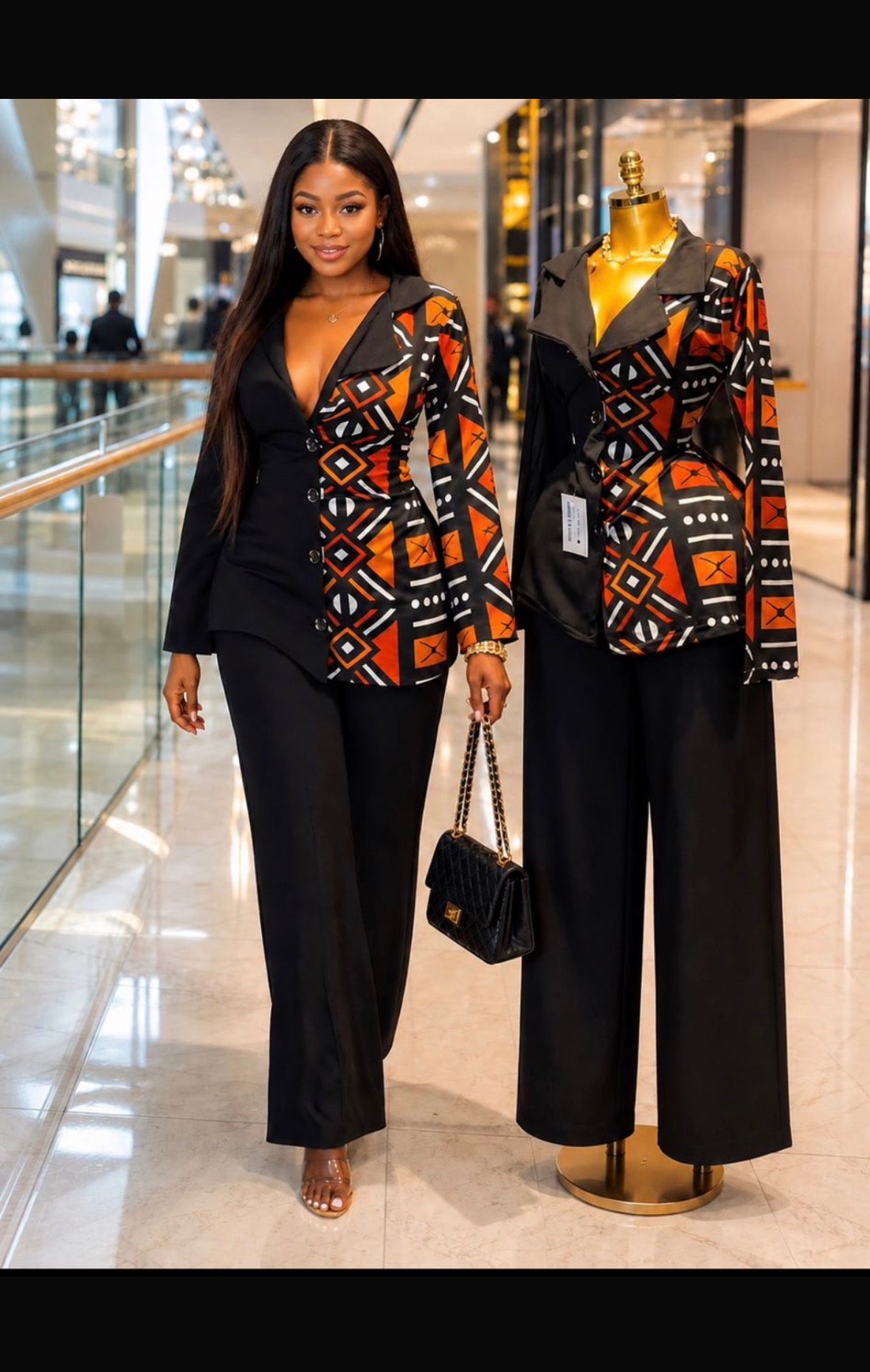 Black 2 Pieces Set