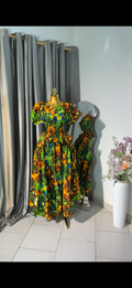 Ankara 2pcs. Two sided pocket skirt