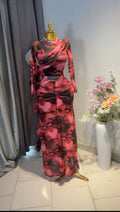 Red & Black Stretchy Dress